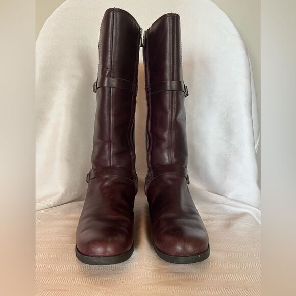Teva De La Vina leather canvas knee high trail walking comfort boot  Size 6.5 - Picture 3 of 11